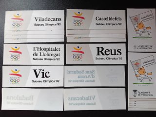 Lote Pegatinas JJOO Barcelona '92 Subseu Olímpica