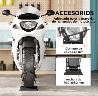 Caballete/ soporte de rueda delantera para motos