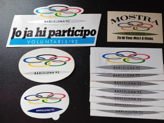 Lote Pegatinas Barcelona '92 Logo pre-candidatura