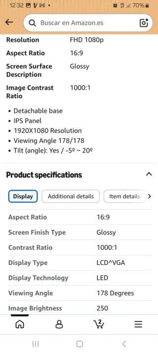 Monitor LG 23 Negro