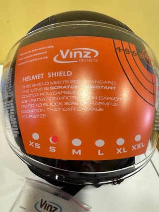 Casco Jet VINZ Como Negro Mate Talla S