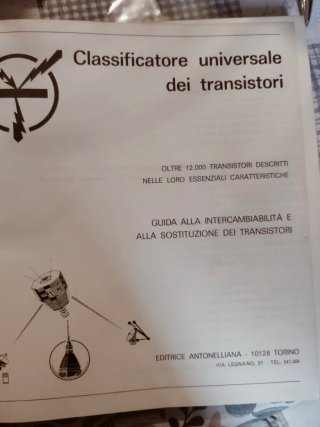 Classificatore Universale Transistori - N. 3 Tomi