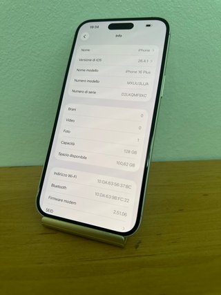 iPhone 16 Plus 128gb Blanco Batería 93%