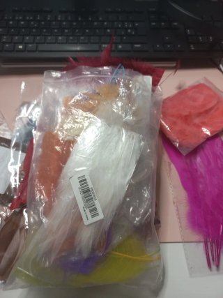 Lote de Plumas Decorativas Variadas