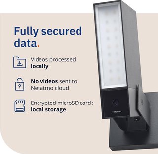 Netatmo cámara vigilancia con alarma y foco