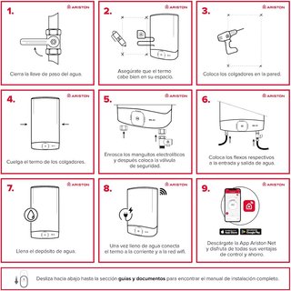Ariston termo eléctrico ahorro wifi inteligente
