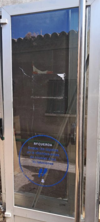 Puertas de aluminio sin marco