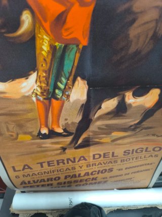Cartel antiguo taurino corrida de toros
