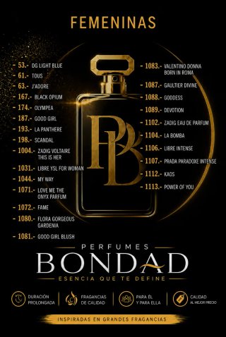 Perfumes inspirados en grandes fragancias