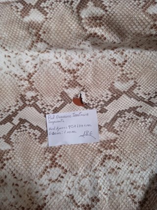 Piel Genuine imitación serpiente 18€.