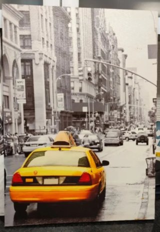 Cuadros Decorativos Taxi NYC