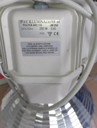 Lampadario 3P C ILLUMINAZIONE Vintage Vetro Metall