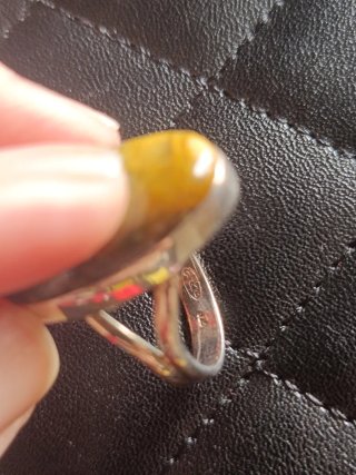 Anillo Plata Ley 925 Ojo de Tigre