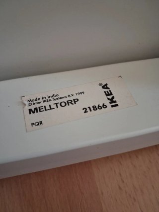 Mesa MELLTORP grande 175×75 blanca, ideal para dis
