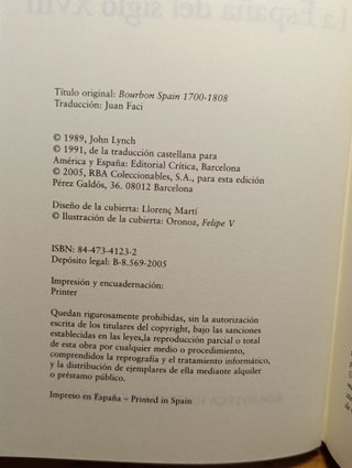 La España del siglo XVIII - John Lynch 2005