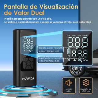 - HOVVIDA compresor portátil inflador ruedas coc