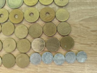 Lote Monedas Pesetas Antiguas 500, 100, 25, 5