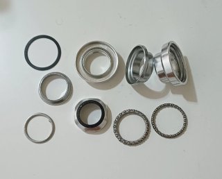 Dirección Rosca Aluminio 25.4mm Plata