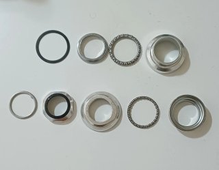 Dirección Rosca Aluminio 25.4mm Plata