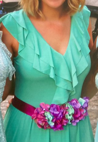 Vestido fiesta largo Green Coast