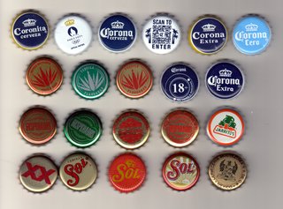 Set di 21 lattine messicane di birra e altre bevande