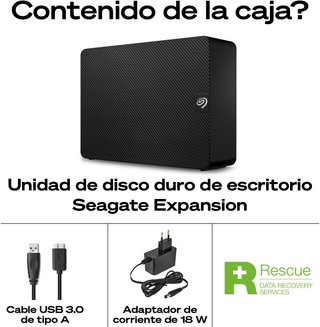 Seagate disco duro externo 6TB rápido