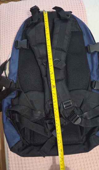 Mochila BENZI 50L Beige/Azul