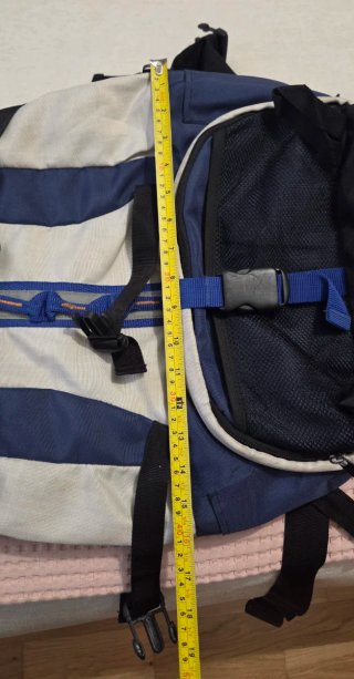 Mochila BENZI 50L Beige/Azul