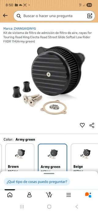 Filtro aire Harley Davidson Softail 18-23