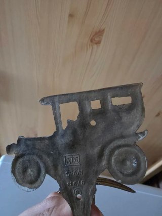 Colgador Bronce Antiguo Coche