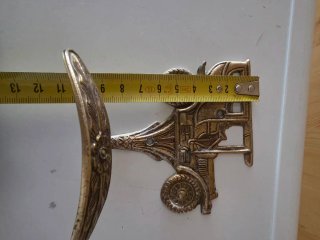 Colgador Bronce Antiguo Coche