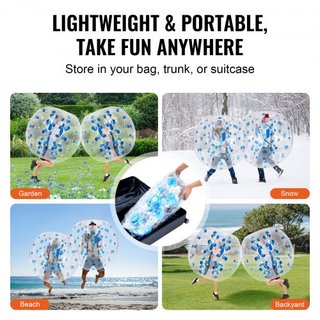Bola Inflable de Choque 1-Pack, Bolas Zorb de Cuerpo Sumo de 4FT/1.2M para Adolescentes y Adultos, Bolas de Burbuja Humana de PVC de 0.8mm de Grosor para Juegos de Equipo al Aire Libre, Juguetes d...