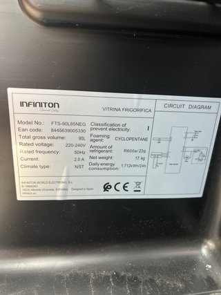 Vinoteca Nevera de Vino INFINITON