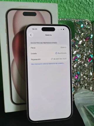 iPhone 15 256GB Rosa Impecable+Factura