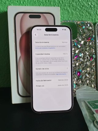 iPhone 15 256GB Rosa Impecable+Factura