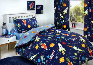Bedlam funda edredón infantil brillo azul