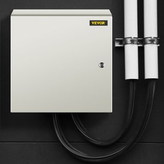 Caja Eléctrica de Acero NEMA, 50x50x15 cm Caja Eléctrica de Acero NEMA 4X, Impermeable y a Prueba de Polvo IP66, Caja de Junta Eléctrica para Uso Interior/Exterior, con Placa de Montaje