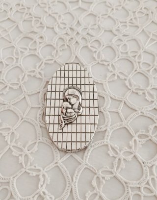 Placca Sacra Argento Massiccio 800