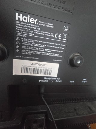 Televisor Haier 22 Negro