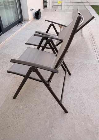 4 Sillas de Terraza Plegables