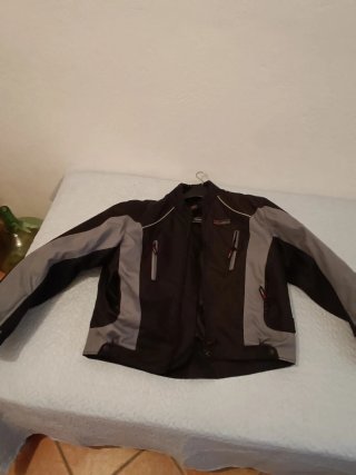 Chaqueta Moto Talla XXL Negra y Gris Nueva