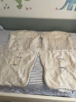 Sacos gemelares con mantas a juego