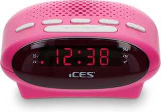 ICES radio reloj moderno alarma dual