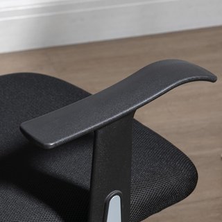 Sedia da ufficio ergonomica reclinabile con sedile regolabile e poggiatesta, sedia da scrivania in rete e acciaio per casa e studio, 63X62X106-114 Cm, Nero