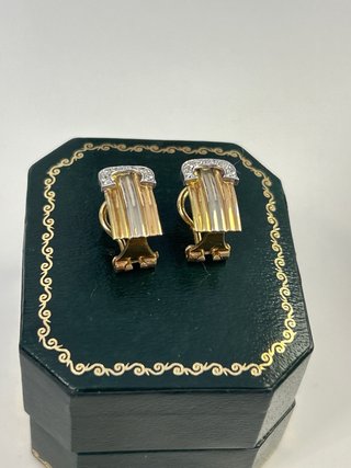 Pendientes Oro y diamantes