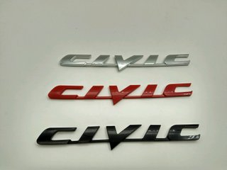 EMBLEMA TRASERO LETRAS HONDA CIVIC NEGRAS