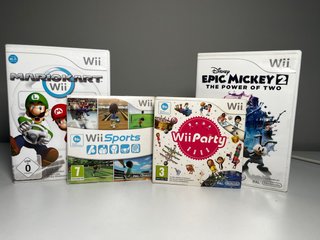 Lote 4 Videojuegos Nintendo Wii