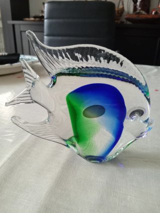 Pesce tropicale vetro sommerso Murano - Italy