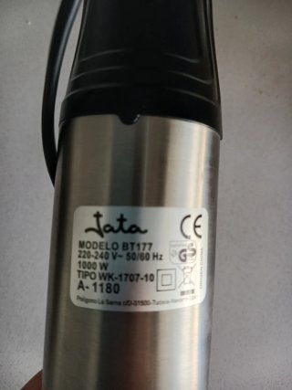 Batidora Jata 1000W Doble Cuchilla