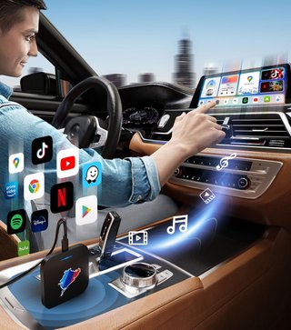 TIMEKNOW adaptador inalámbrico CarPlay BMW Android